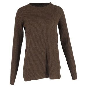 Haider Ackermann Crewneck Sweater in Brown Wool